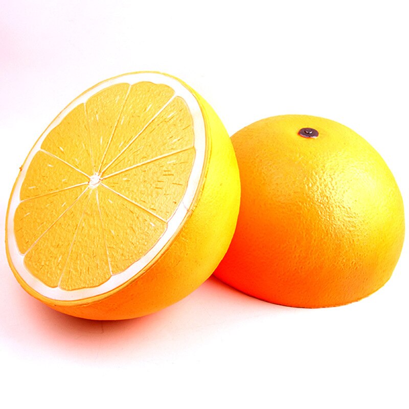 Super Jumbo Squishy Half Citroen Watermeloen Fruit Geurende Langzaam Stijgende Kids Speelgoed: orange