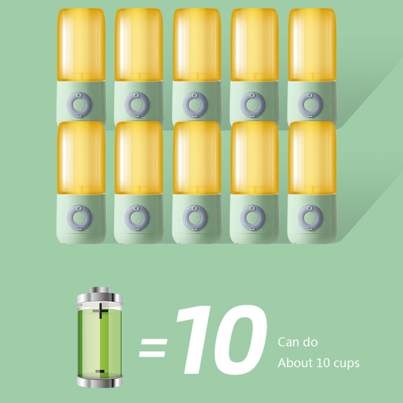 Portable Personal Blender Mini Travel Fruit Ice Electric Smoothie Blender Juicer Cup Maker Mixer 4 Blades Rechargeable