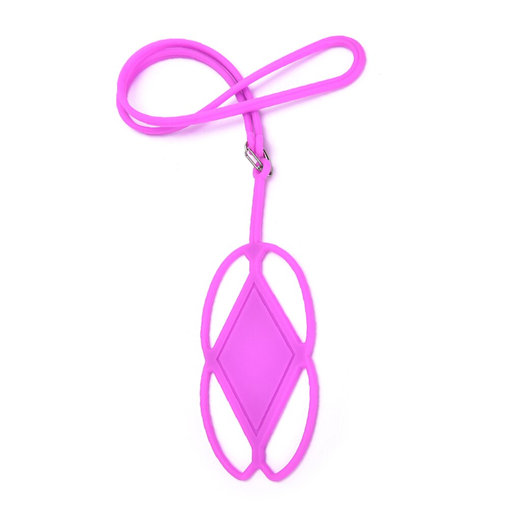 Sangle de cou collier fronde pour Smartphone universel Silicone téléphone portable porte-lanière housse téléphone avec Stra: Deep rosy