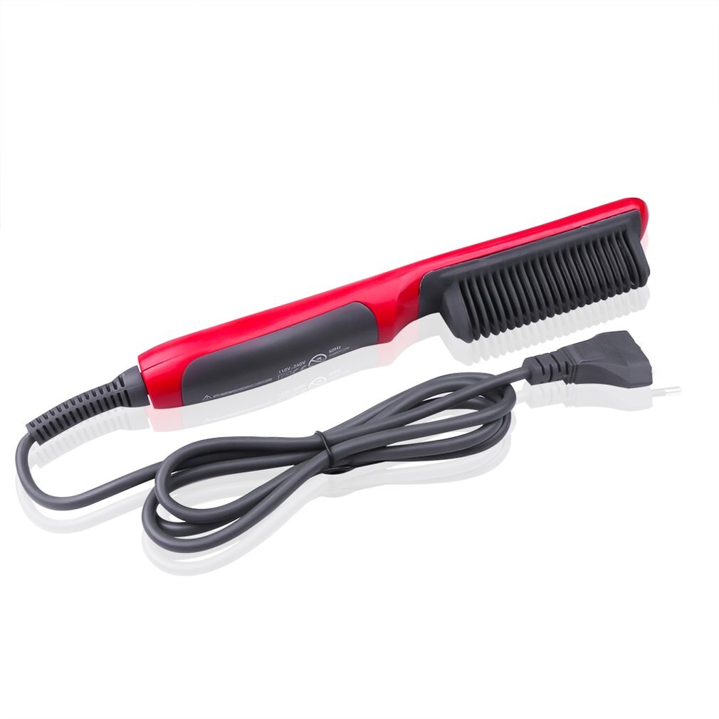 Cheveux raides électrique défriser les cheveux vapeur peigne barbe lisseur Styler brosse cheveux outils de coiffure