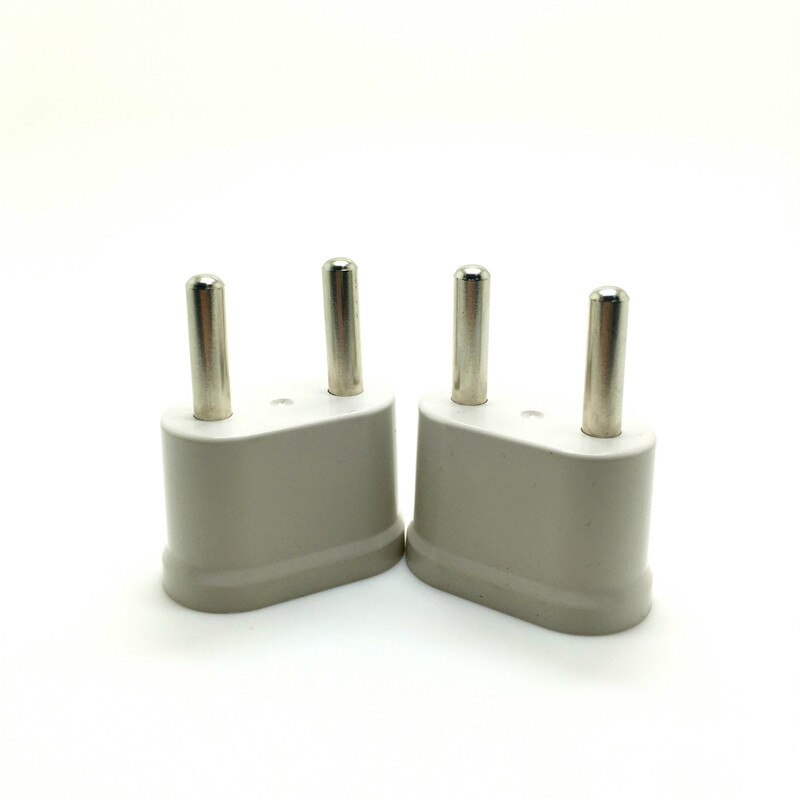 US (USA) To EU (Europe) 250V AC 10A 2200W Travel Charger Wall AC Power Plug Adapter for USA Converter White