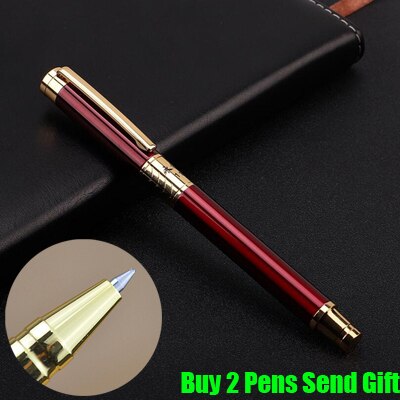 Merk yong sheng metalen vulpen doos verpakking business executive snel schrijvende inktpen 1132: Rode rollerpen