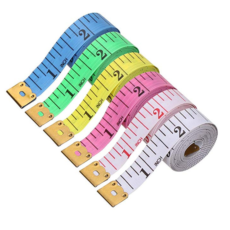 150 Cm/60 "Lichaam Meten Heerser Naaien Maat Meetlint Centimeter Meter Naaien Meetlint Zachte Willekeurige kleur