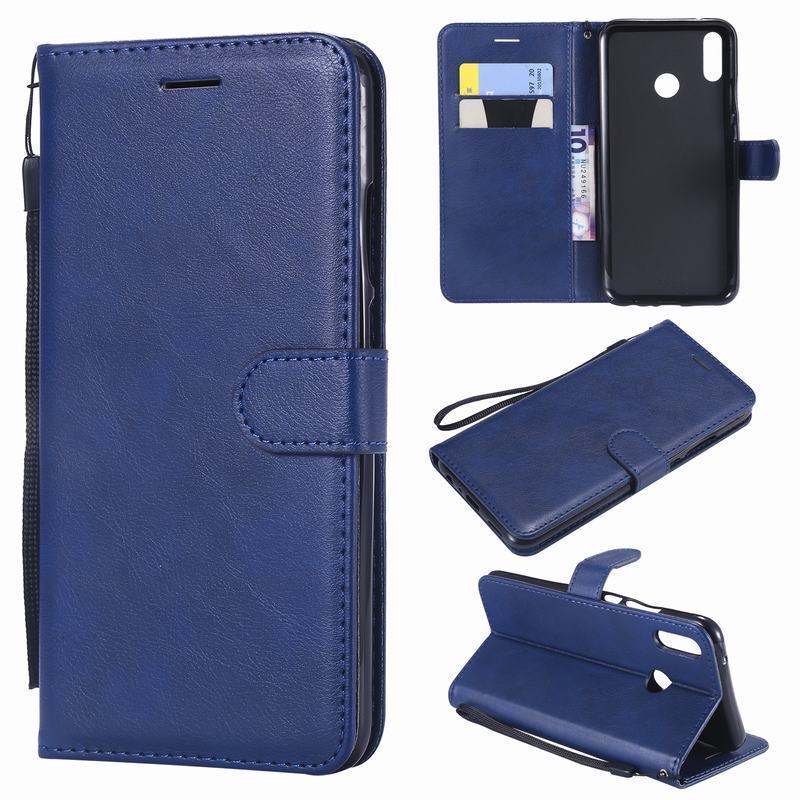 Voor huawei  y6 hoesje op huawei  y6 pro luxe pu leren tassen hoesje voor huawei  y6 flip portemonnee hoesje  y 6