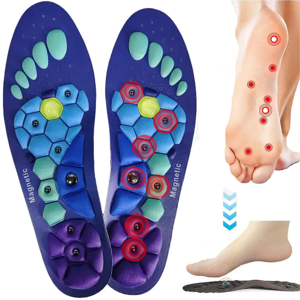Medizinische Magnetische Therapie Sport Einlegesohlen Massage Fuß Gewicht Verlust Abnehmen Akupressur Einlegesohle Anti-müdigkeit Gesundheit Pflege Schuh Pads