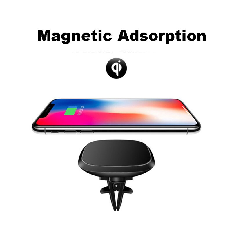 360 Degree Rotation Car Magnetic Wireless Charger Stand for iPhone Huawei Xiaomi Samsung Smartphone Qi Wireless Fast Car Charger