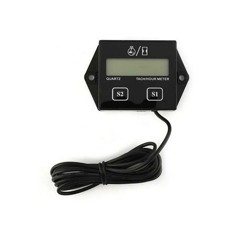 Car Tachometer for boat engine Pit Bike Chainsaw Motorcycle tachometer moto LCD Digital Display Moto Engine Tach Hour Meter