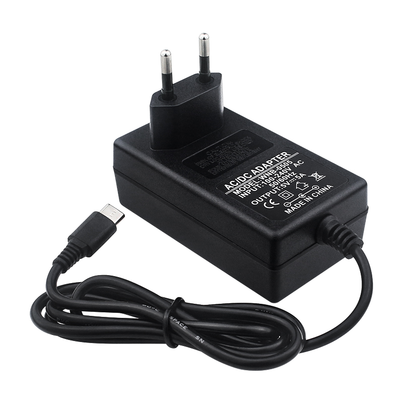 Fuente de alimentación de 5V 5A para Orange Pi 5 Pro / Max / Ultra / Plus / 4A / RV/ RV2 Puerto USB tipo C Enchufe UE EE. UU. Reino Unido Raspberry Pi 5: Rojo