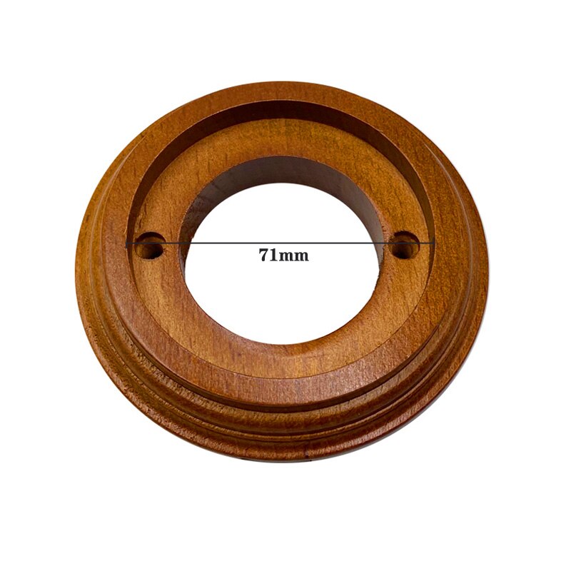 Prises électriques européennes en céramique, Standard ue, noir, blanc, marron, 16A: 1-hole wood base