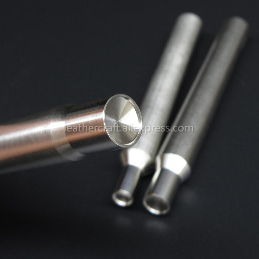 1pcs Double cap rivets setting tool kit rivet punch setter hand tool Stainless Steel spike studs for leather craft garments shoe