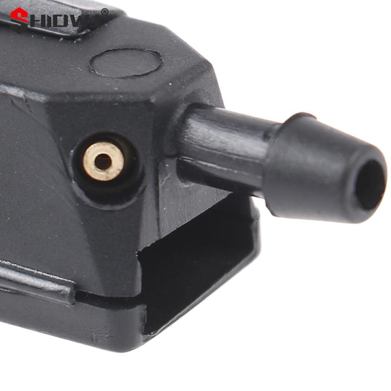 2PCS Universal Auto Windschutz Scheibe Wischer Klinge Wasser Spray Düsen Montiert Auf 8mm 9mm 4 Weg Upgrade direkt Fit Große Schärfen