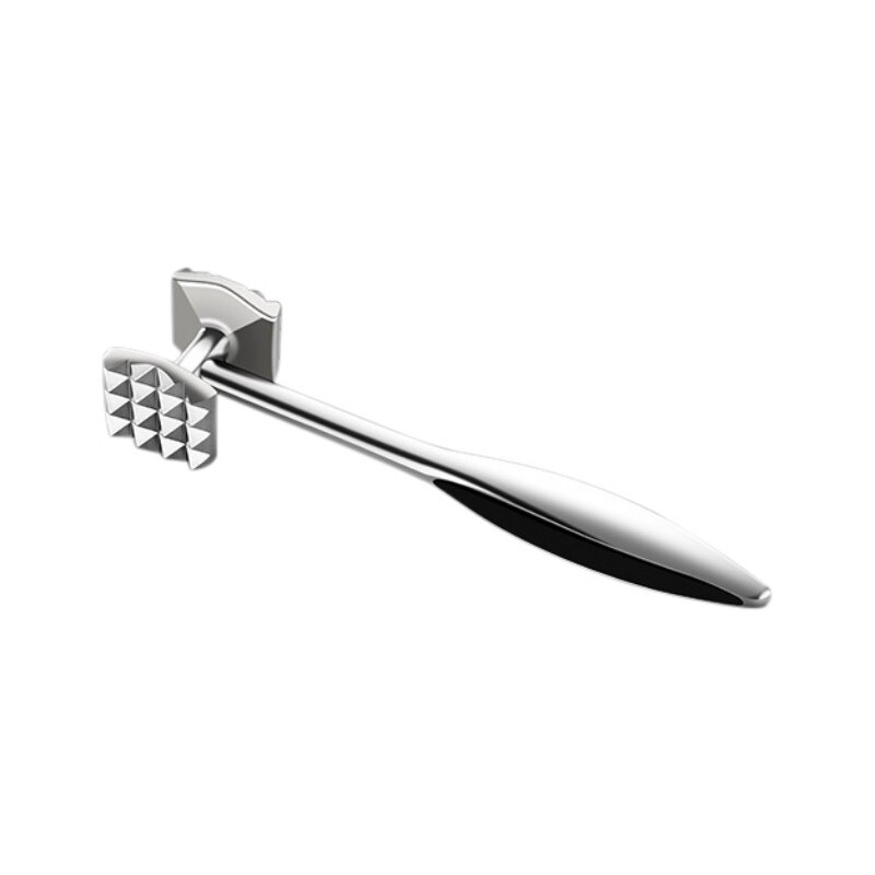 Meat Tenderizers Hammer Solid Stainless Steel Beef Hammer Household Broken Tendon Tenderizer Double-sided Beating Artifact: A