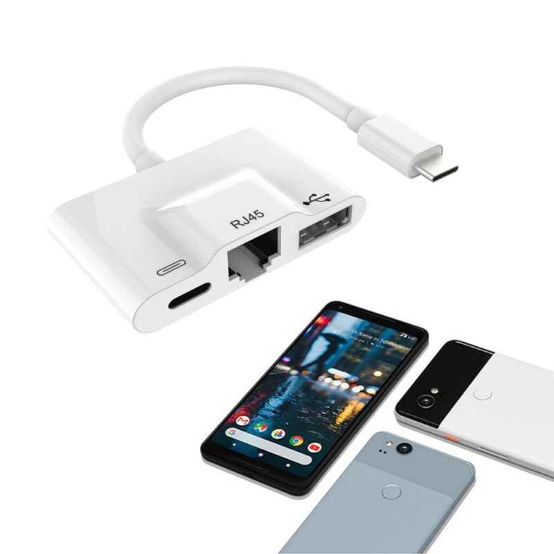 USB C tot RJ45 LAN Wired Type c Netwerk a... Grandado