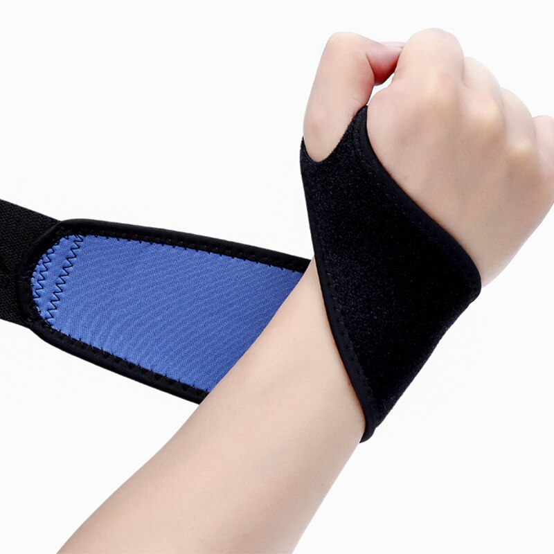 Cinturino avvolgente regolabile con foro per pollice nero sollevamento pesi manubrio pallacanestro supporto per polso da polso protezione per uso quotidiano supporto per polso