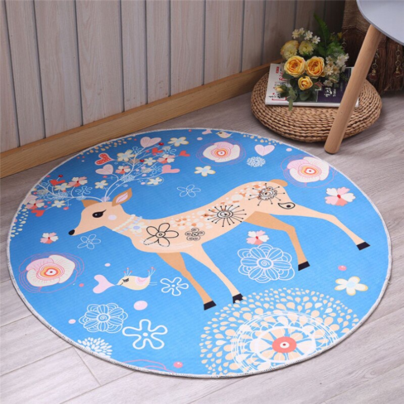 CARPETIA Kinderkleed speeltapijt baby vloerkleed meisje met hart ster maat 80x150 cm