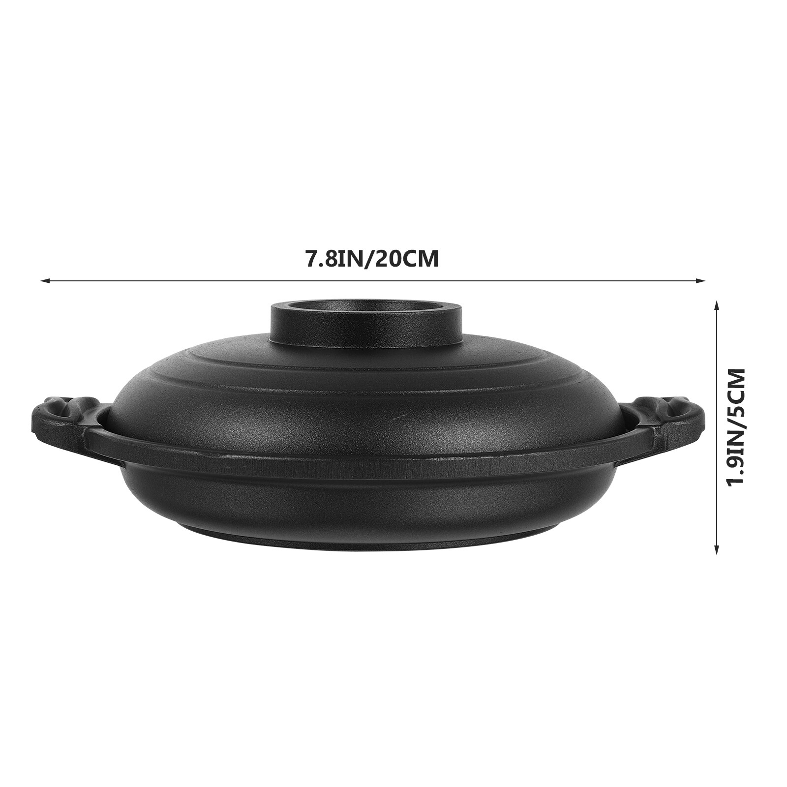 1pc Non-stick Premium Cooking Pot Aluminum Alloy Casserole for Restaurant Home Hotel