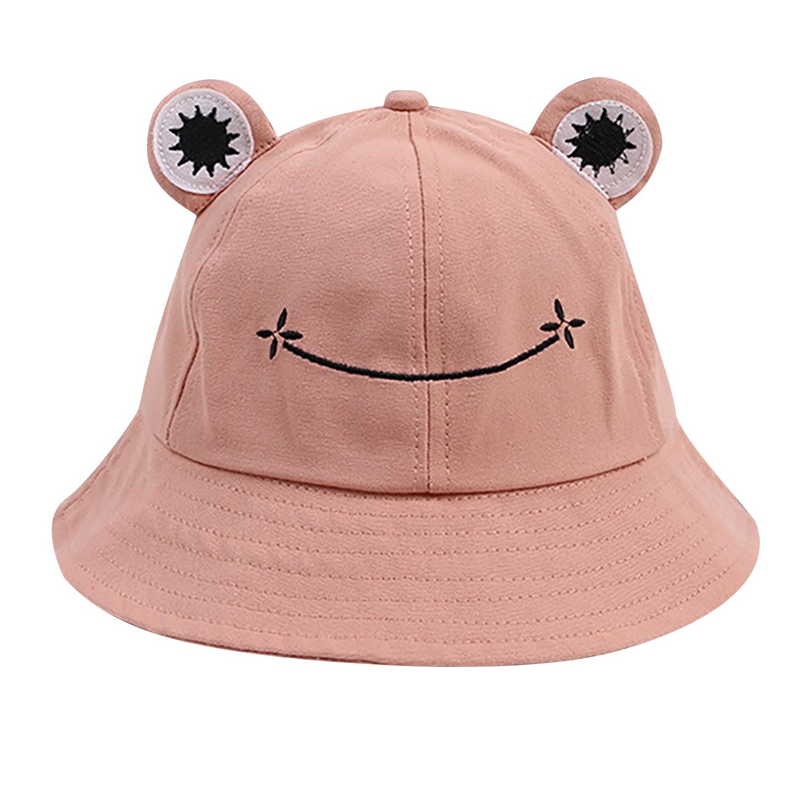 Girls Cute Frogs Hats Winter Cute Animal Hiking Beach Fishing Cap Hats Photography Bucket Hat Comfortable Photography Headdress