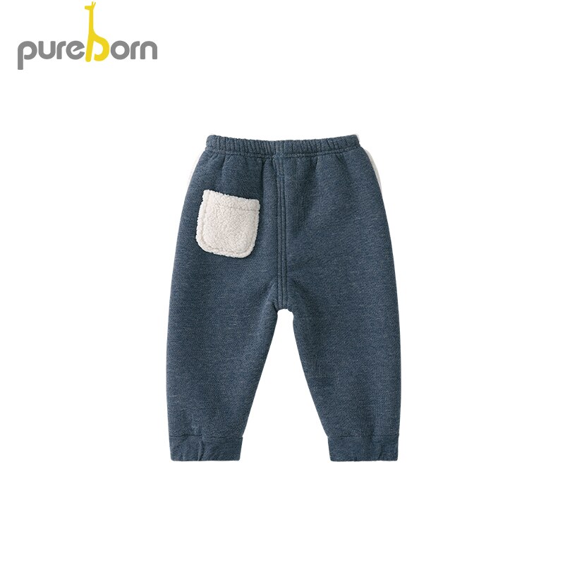 Pureborn toddler bottoms børn bukser tegneserie bomuld afslappet høj talje bukser baby dreng tøj forår efterår