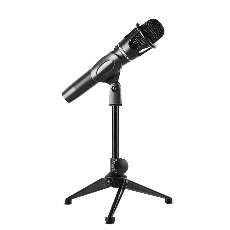 Portable Metal Microphone Stand Three-Legged Lifting Stand 180 Degree Rotation Angle