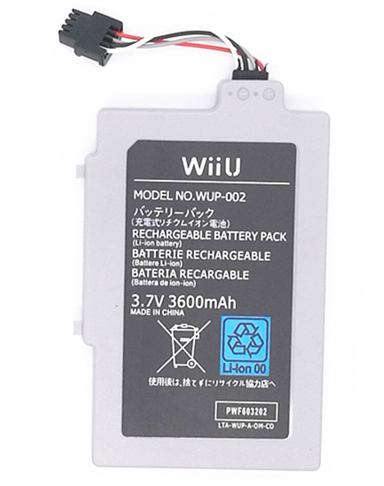 3600Mah 3.7V Oplaadbare Lithium Batterijen Voor Nintendo Game Console Accessoires Wii U Wii U Grote Capaciteit Pad Batterijen
