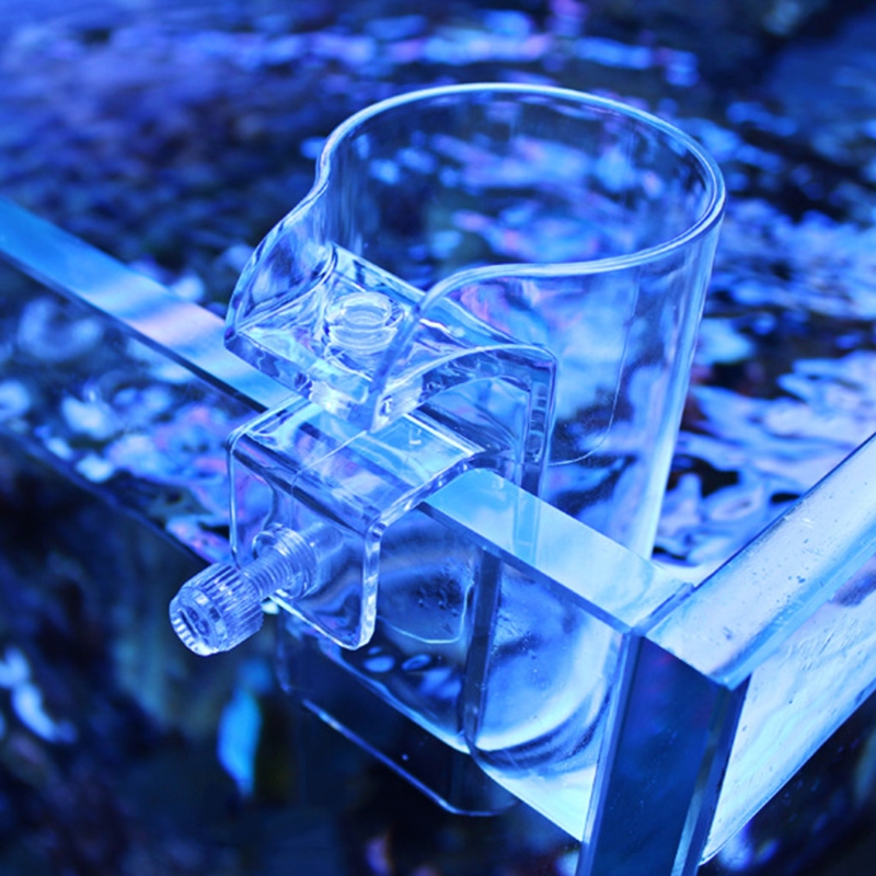 Aquarium Fish Feeder Arcylic Floating Food Feeding Ring Betta Fish Tank Feeder