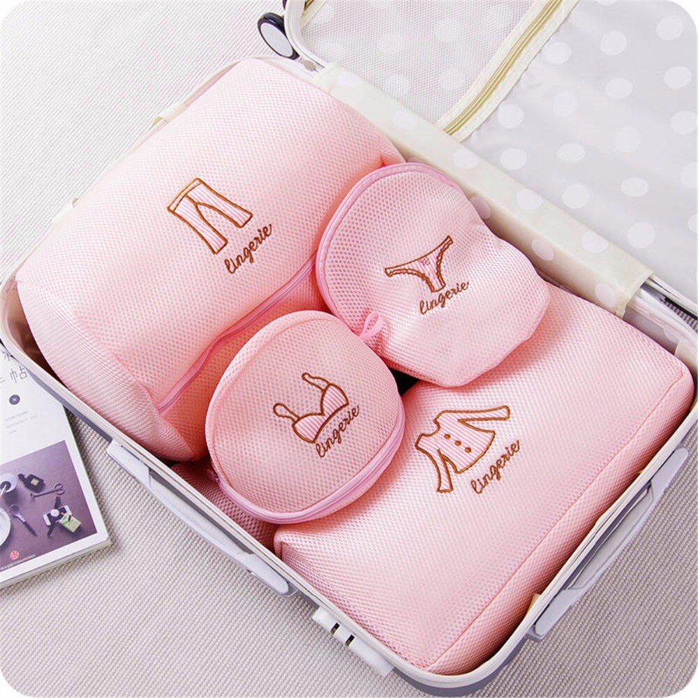 Polyester mesh waszak delicatesse lingerie bh sokken ondergoed kleding waszakken zakje kleding beschermhoes