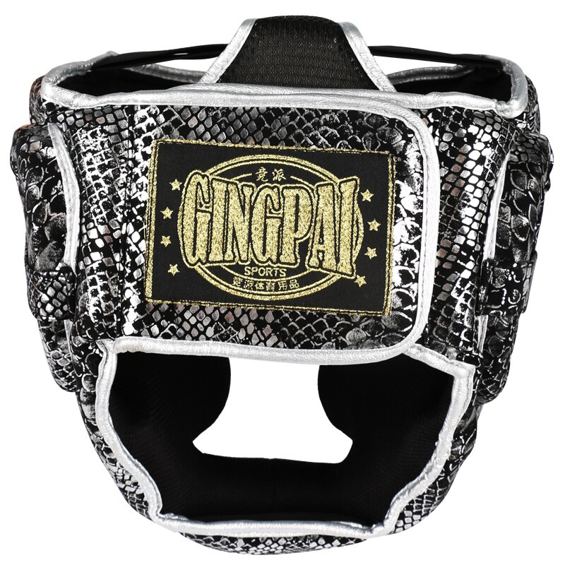 Hel dekket sparke boksehjelm til menn kvinner pu karate muay thai guantes de boxeo fri kamp mma sanda trening voksne hodeplagg