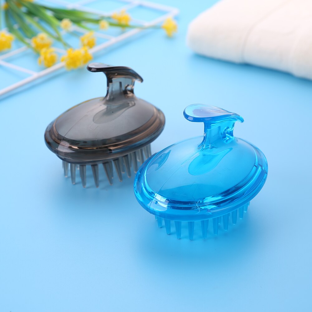 Shampoo Massage Borstel Handheld Siliconen Wassen Kam Douche Hoofdhuid Hoofd Meridiaan Massage Kam Grove