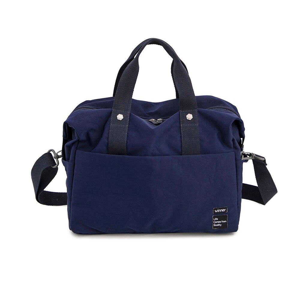 2 Stuks Canvas Reistassen Unisex Grote Capaciteit Tas Bagage Vrouwen Waterdichte Handtassen Mannen Reistassen: Navy Blue