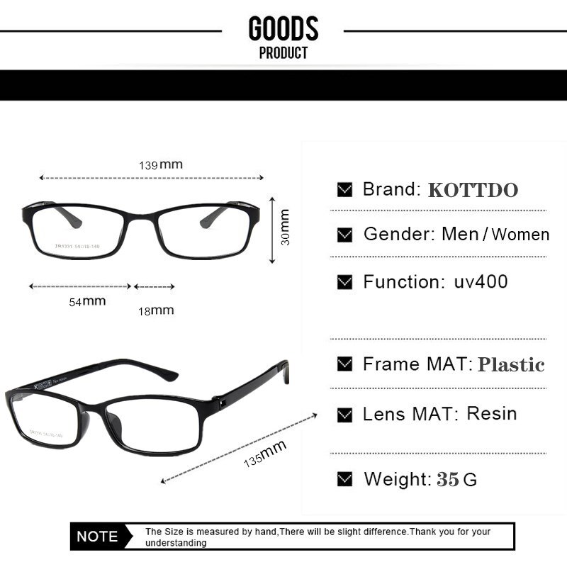 Small Square Frame Eyeglasses Anti-blue Light Women Computer Myopia Eye Glasses Optics Plastic Glasses