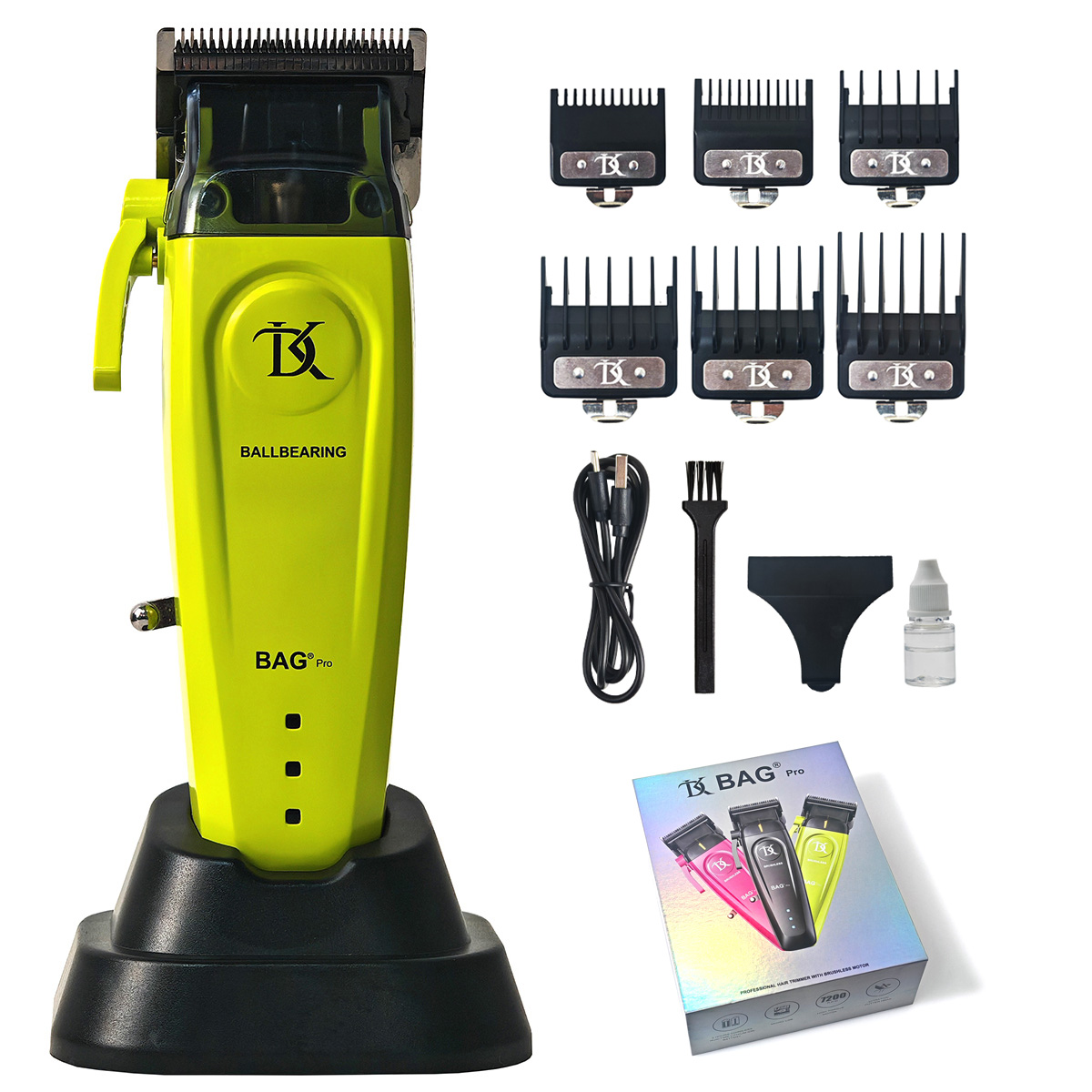 MRD/DKBAG-078 Neue professionelle Haarschneidemaschine für Männer, USB-Aufladung, DLC-Klinge 0, gezahnter Bartschneider, bürstenloser Motor, 7200 U/min