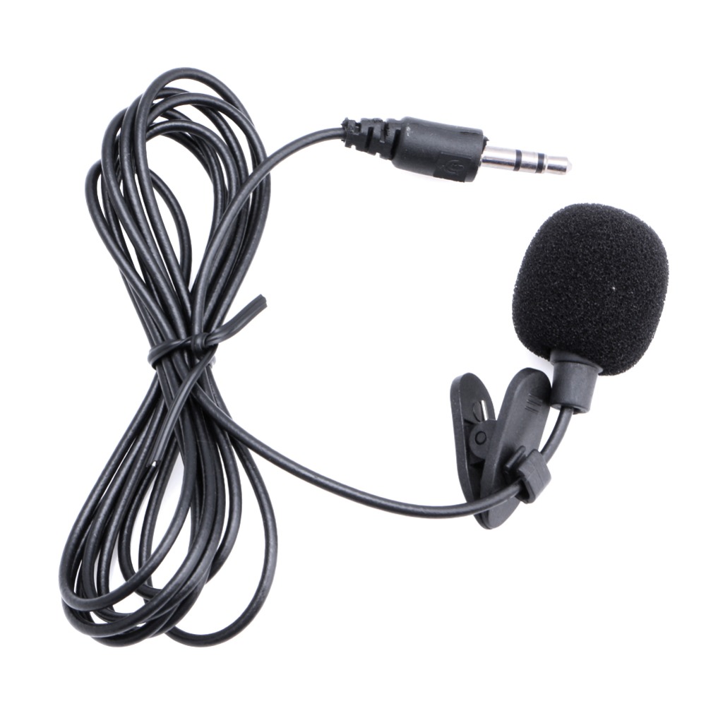 Mini 3.5mm Hands Free Clip on Mini Mic Microphone for PC Notebook Laptop