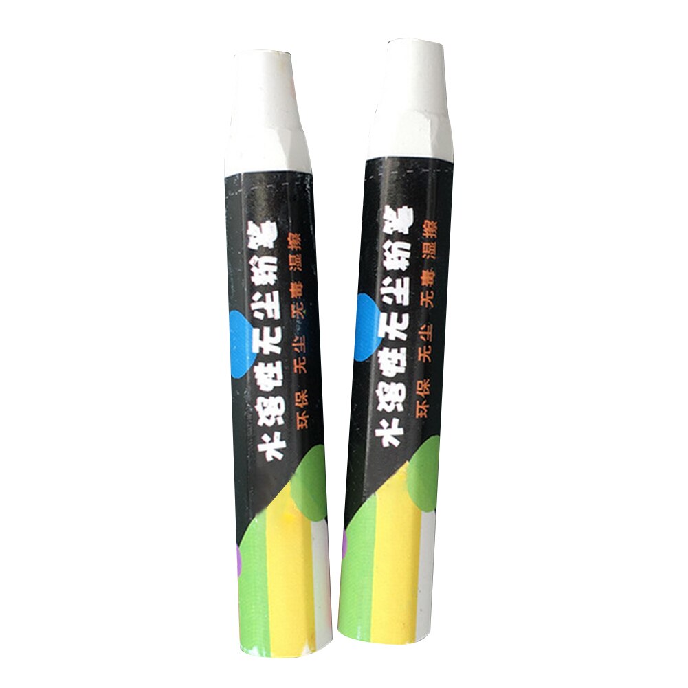 20pcs Easy Wipe Office Supplies Doodle Mark Teaching Stationary Water Soluble Chalk Non Toxic Dust Free School Eco Friendly
