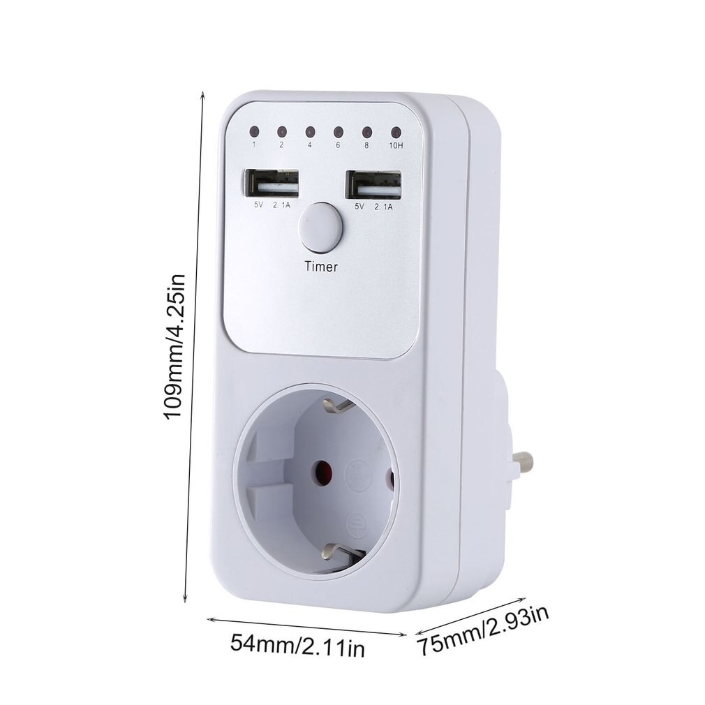 EU Plug Countdown Timer Schakelaar Smart Control Plug-In Socket Auto Shut Off Outlet Elektronische Apparaat