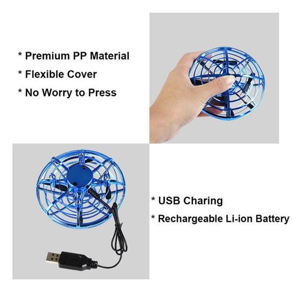 Nicce Mini Ufo Drone Anti-Collision Vliegende Helikopter Magic Hand Ufo Bal Vliegtuigen Sensing Inductie Drone Kid Elektronische Speelgoed