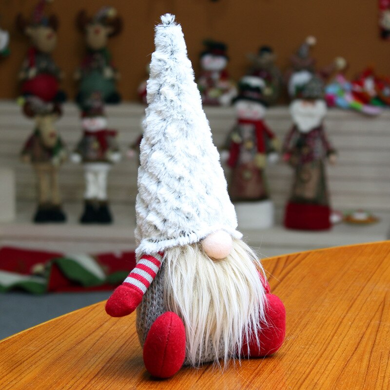 Handgjord svensk gosedjur tomte docka tomte skandinavisk tomte nordisk nisse sockerbit dvärg tomte hemprydnader jultomte