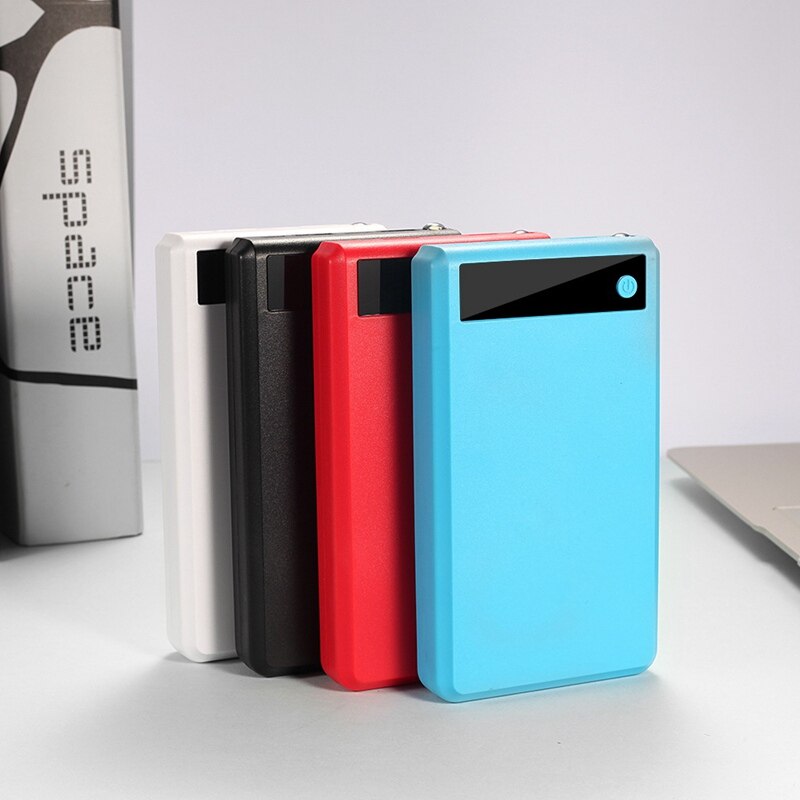 6*18650 Battery Holder Dual USB Power Bank Battery Box Mobile Phone Charger DIY Shell Case Charging Storage Case