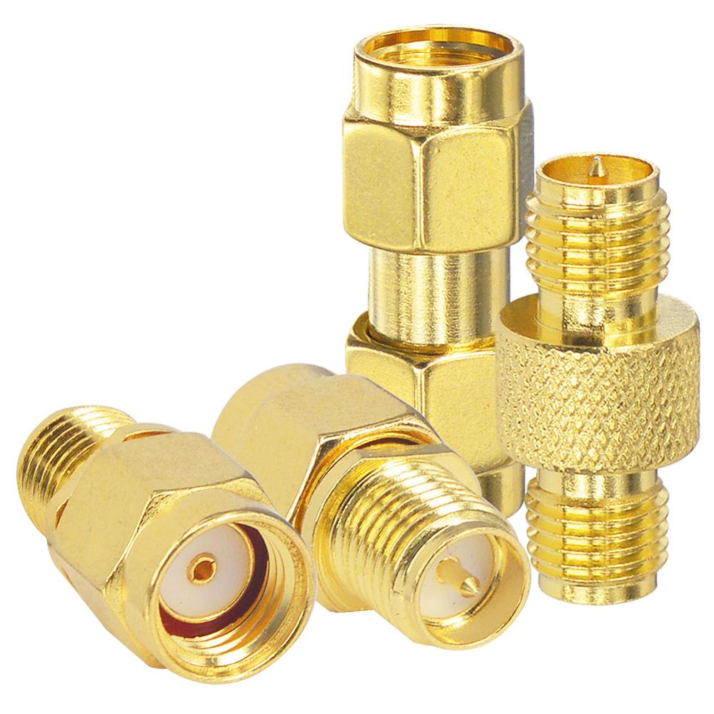 4 Type Sma Kits Connector Sma Male Female Naar Rp Sma Vrouwelijke Jack Coax Coupler Rf Coax Coax Adapter connector Kit