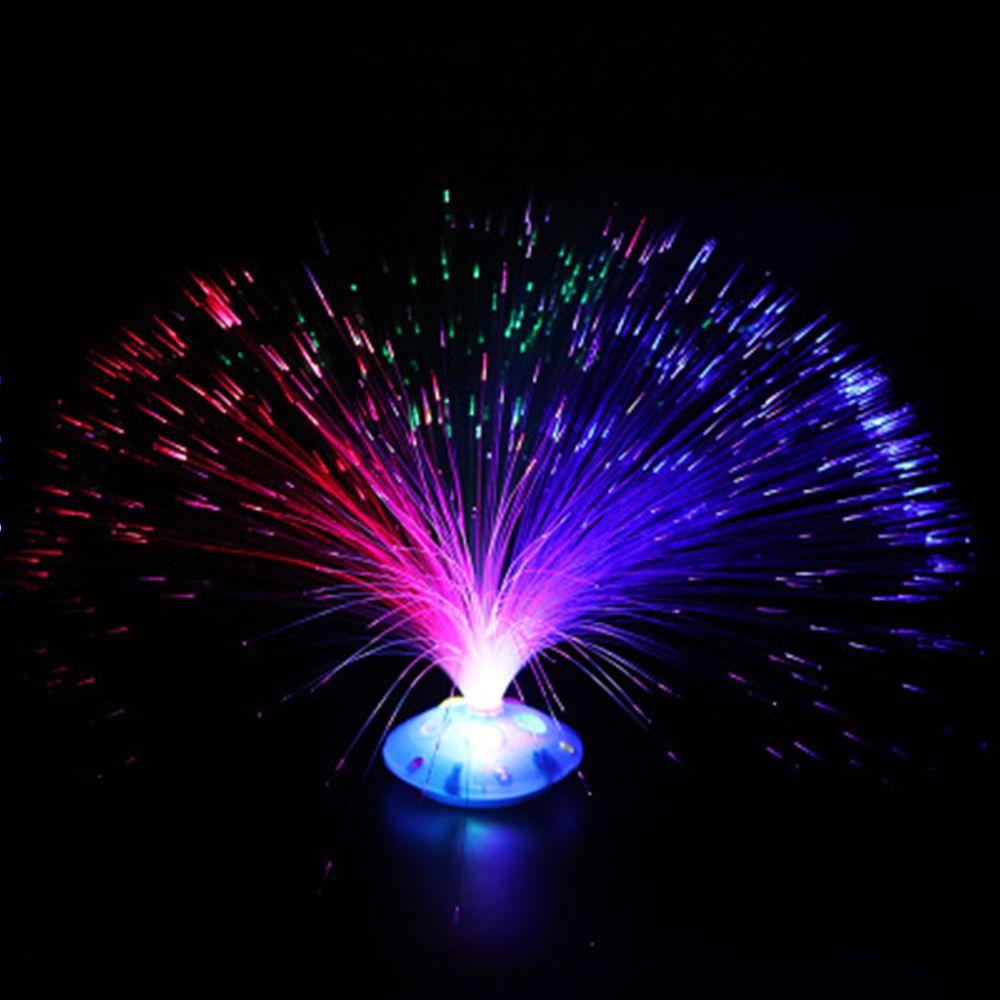 1 PC Luminous Multi-color LED Fiber Light-up Toy Rings Party Gadgets Kids Intelligent Toy Wedding Decoration Tool