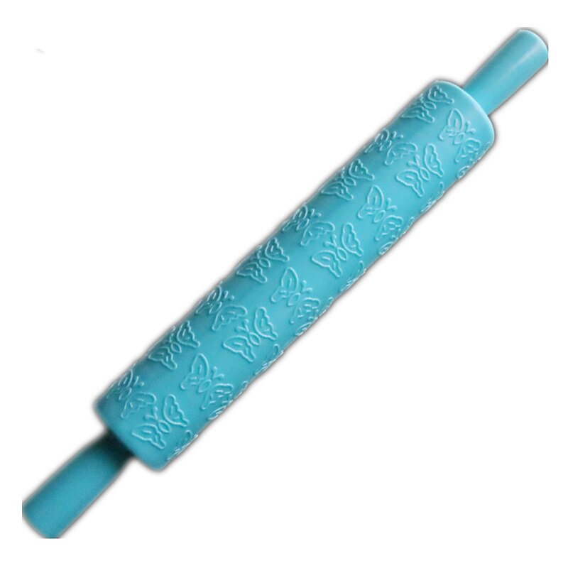 1 st plast präglad kavel socker hantverk dekorera kavel fondant präglad rullform gör det själv köksbakverktyg: 11