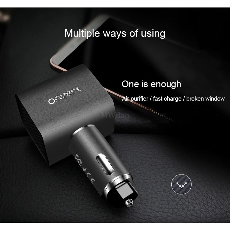Mgdao samochód oczyszczacz powietrza pojazdu jonizator powietrza jonów ujemnych ozon ozonizator eliminator zapachu usb dla samochodu