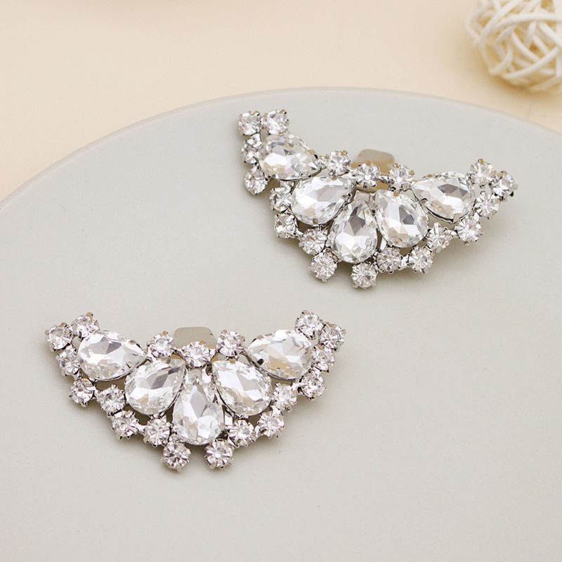 Pince pour chaussures à talons hauts pour femmes, breloques élégantes, pince à boucle amovible, à la , à strass, décoration pour chaussures