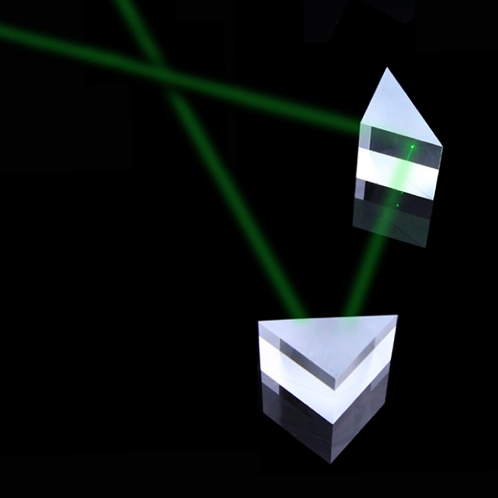 Mirror Reflecting prism Isosceles right angle optical glass visual angle Detection prism Reflecting slope 90° 25.4x25.4x25.4mm