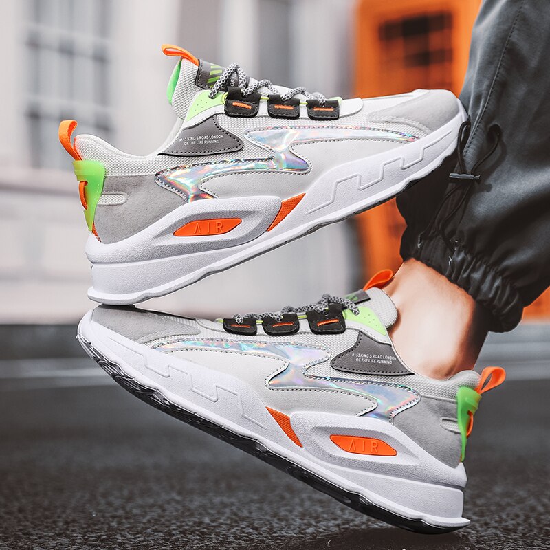 Spring and Autumn Men&#39;s Casual Shoes Shock Absorption Wear Shoes Lightweight Outdoor Shoes Non-slip Breathable Shoes 44