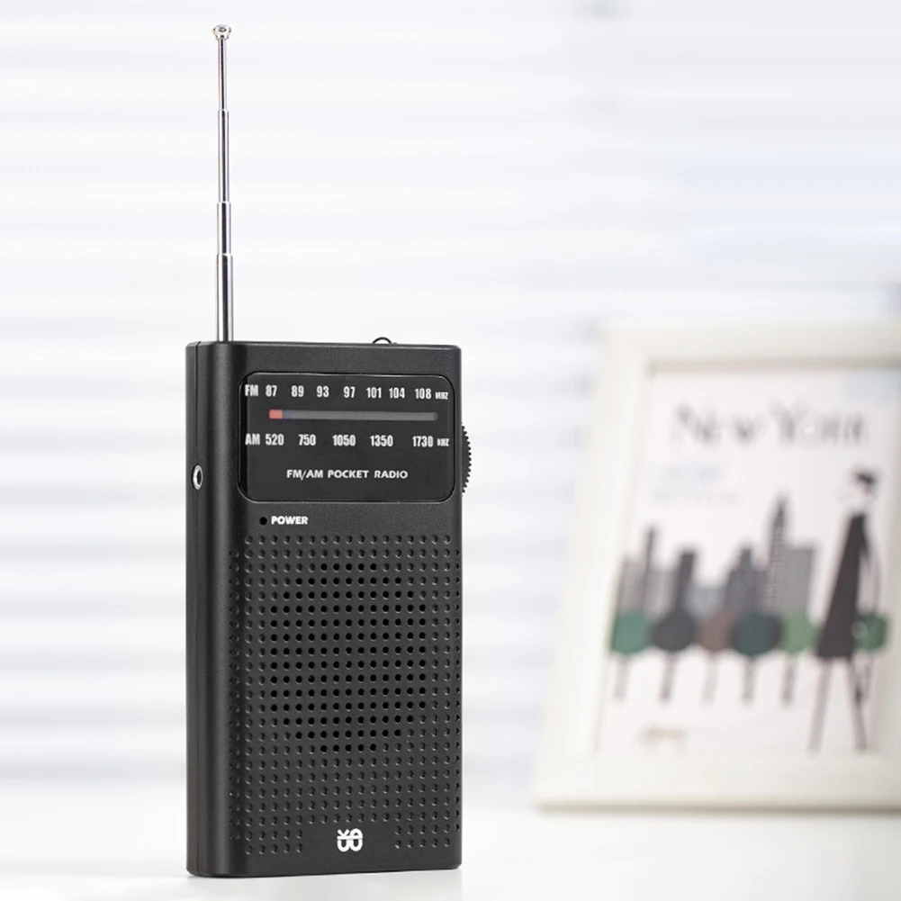 Full Band AM FM Radio Battery Powered 3.5mm AUX Portable Pointer Radio HIFI Analog Radio Best Reception Pocket Radio for Elderly