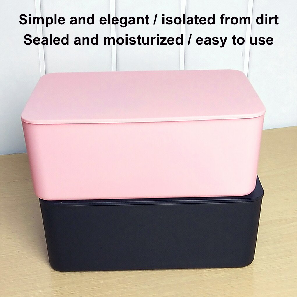 Baby tissues doos met deksel papier dispenser container servetten opbergdoos antislip tissues houder, zwart