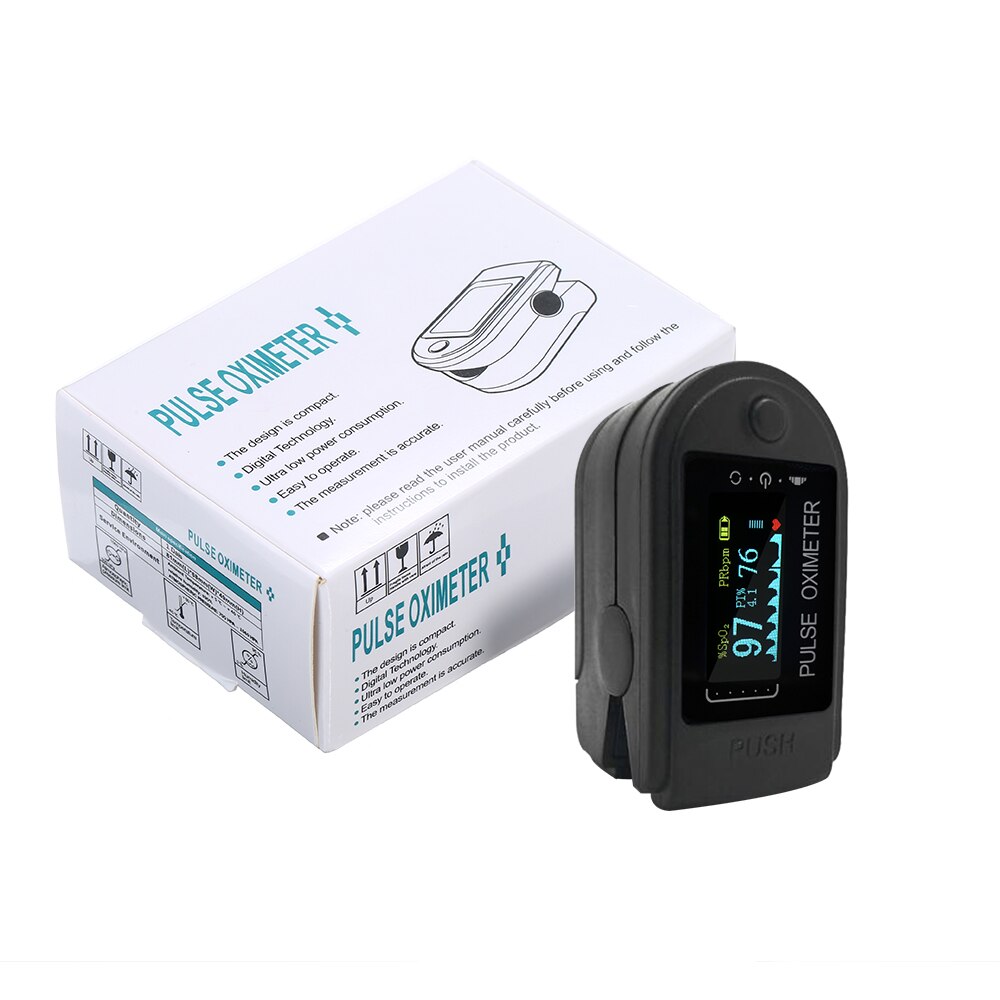 Blood Oxygen Monitor OLED display Blood Oxygen Finger Pulse Digital Fingertip Oximeter Oxygen Saturation Monitor No Battery: type 2