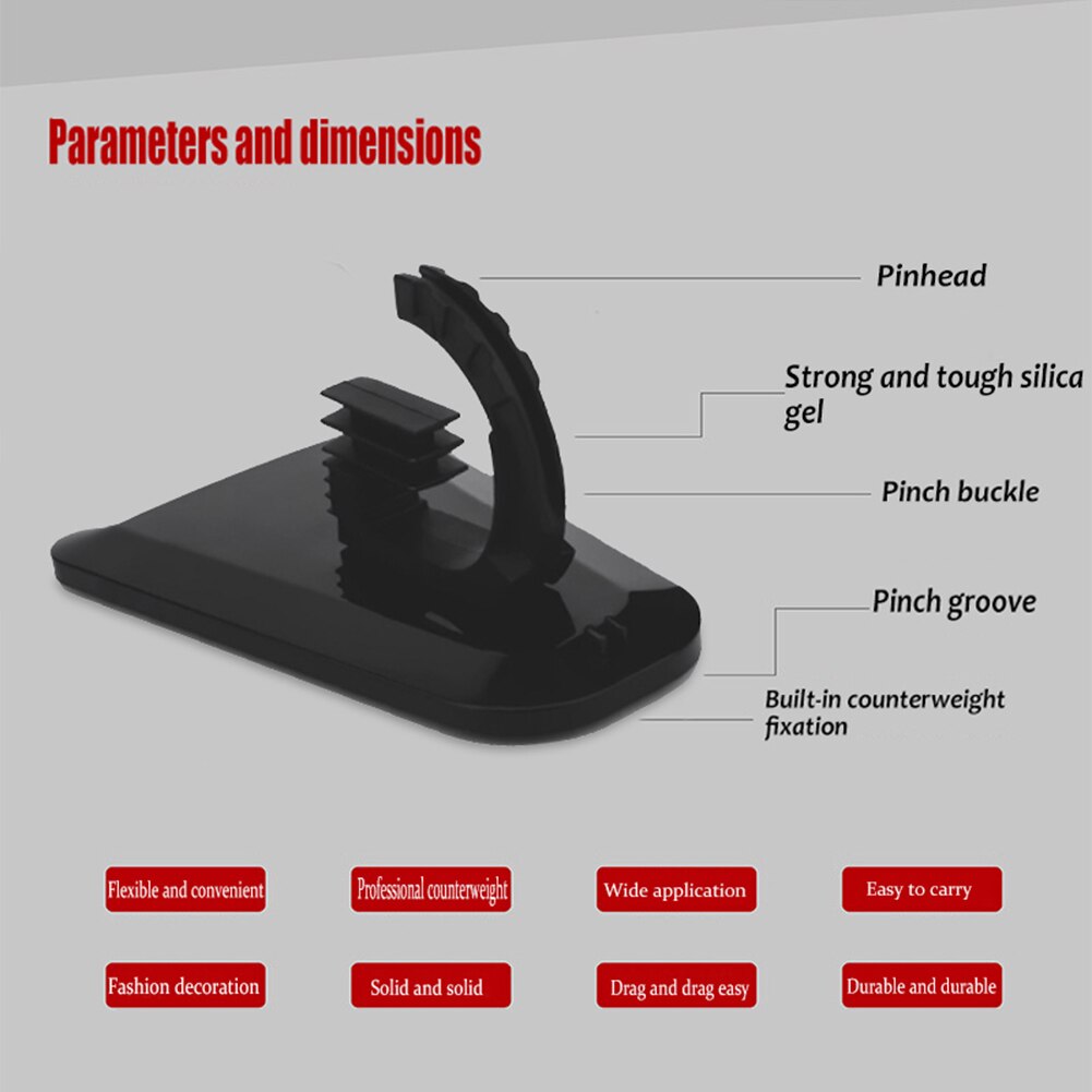 Gaming Organizer Clamp Computer Bracket Fixer Holder Clip Desktop Bungee Cord Cable Gaming Organizer Clamp