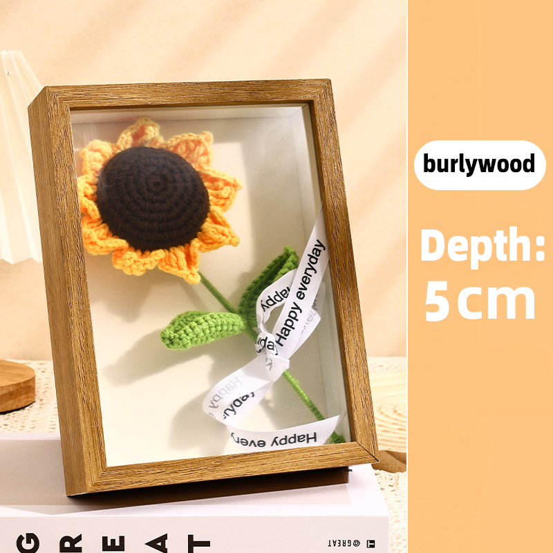 3D-Fotorahmen aus Holz, getrocknete Blumen, Probenhalter, handgefertigt, DIY-Handarbeit, Anzeige, Bilderrahmen, Heimdekoration, Tiefe 3 cm