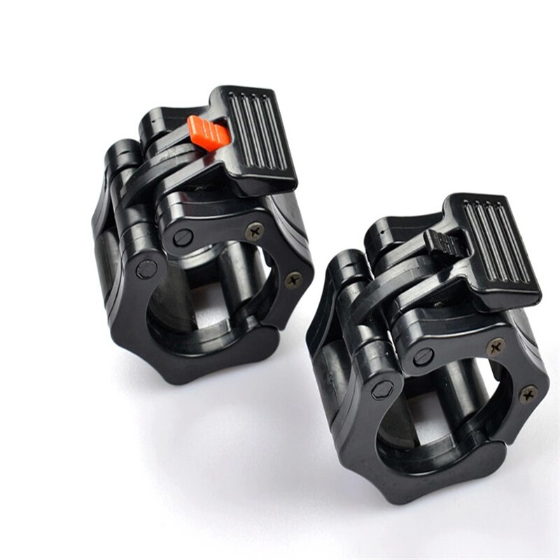 2 Fermoirs Pour Haltères 50 Mm - Fermeture Rapide Sans Vis - En Plastique Robuste - Pour Barres D'haltères Filetées Ou Lisses